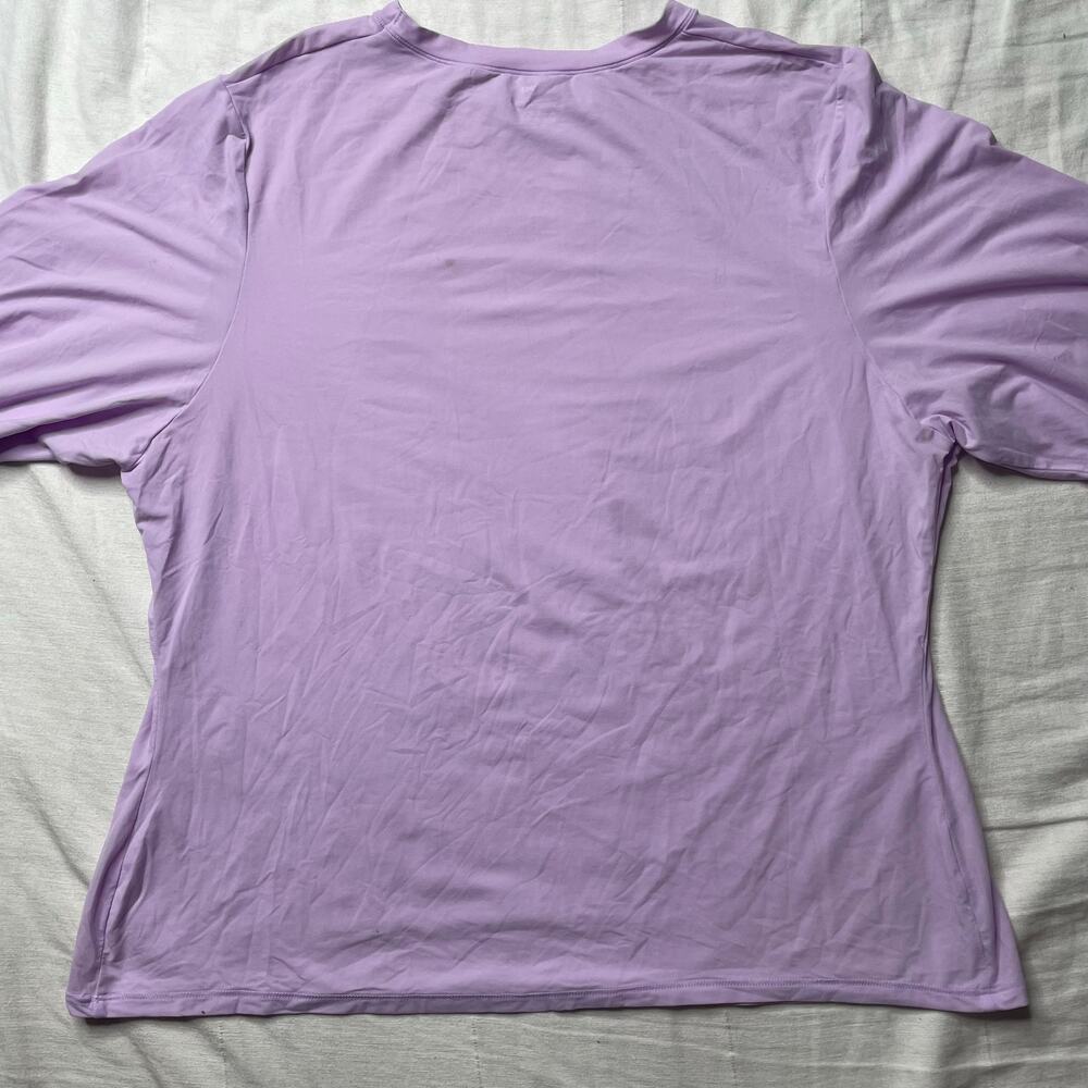 Skims Fits Everybody Long Sleeve Shirt Lavender Purple Sz 4X Stretch Comfy - Picture 3 of 5
